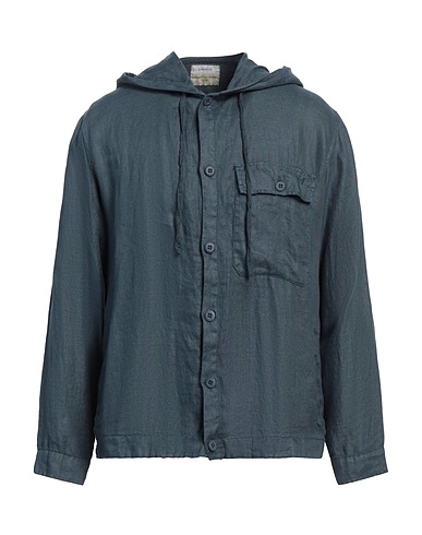 CROSSLEY Linen shirt Slate blue 100% Linen