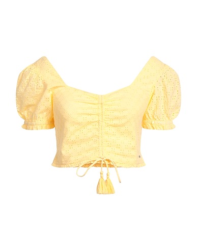 PEPE JEANS TOPS & TEES Yellow 100% Cotton