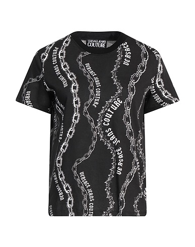 VERSACE JEANS COUTURE T-shirt Noir 100% Coton