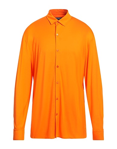 VILEBREQUIN Solid color shirt Orange 100% Lyocell