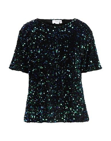VILA Top Black 95% Polyester, 5% Elastane
