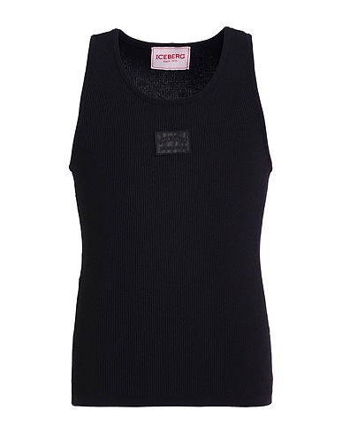 ICEBERG Tanktop Schwarz 65% Viskose, 35% Polyamid