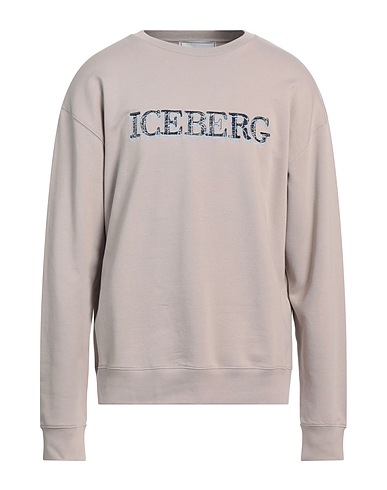 ICEBERG Sweatshirt Light grey 97% Cotton, 3% Elastane