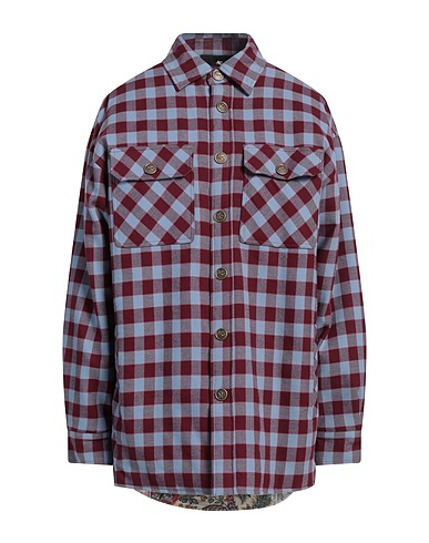 ETRO Checked shirt Burgundy 100% Cotton