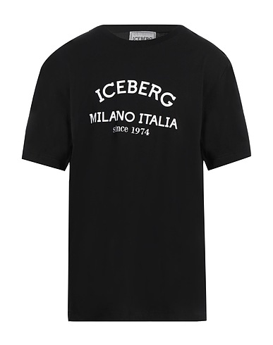 ICEBERG T-shirt Black 100% Cotton