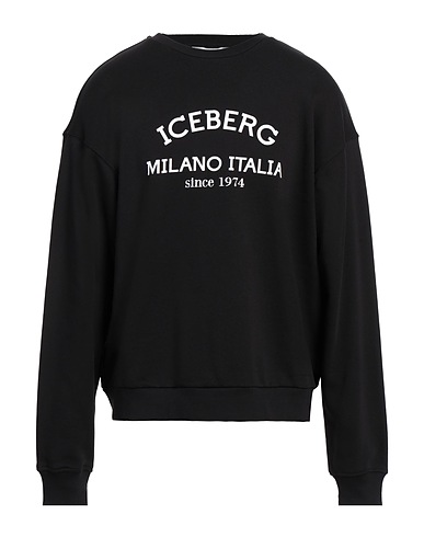 ICEBERG TOPWEAR Black 90% Cotton, 10% Polyester