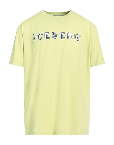 ICEBERG T-shirt Light green 95% Cotton, 5% Elastane