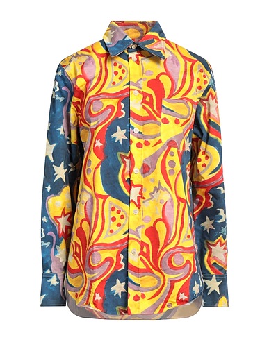 MARNI x NO VACANCY INN Patterned shirts & blouses Yellow 100% Cotton
