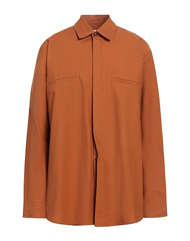 NANUSHKA Solid colour shirt Camel 100% Cotton