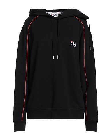 Y/PROJECT x FILA Hooded track jacket  Black 100% Cotton