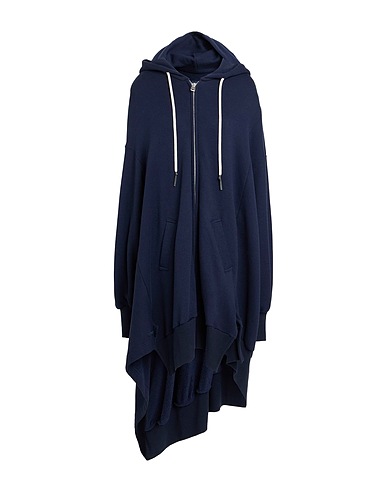 YOHJI YAMAMOTO Hoodie Marineblau 85% Baumwolle, 15% Zellulose, Polyurethan