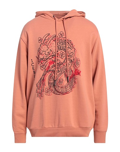 ICEBERG Hooded track jacket  Salmon pink 90% Cotton, 10% Polyester