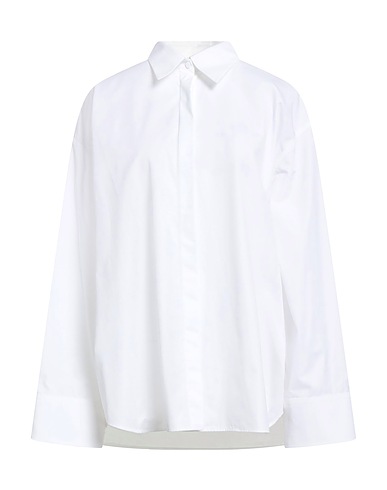 VALENTINO GARAVANI Solid color shirts & blouses White 100% Cotton