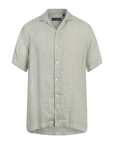 LARDINI Linen shirt Sage green 100% Linen