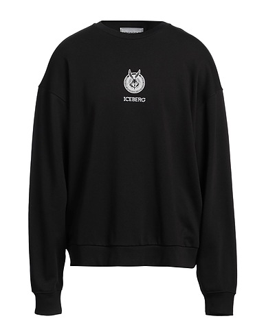ICEBERG Sweatshirt LOONEY TUNES Black 90% Cotton, 10% Elastane