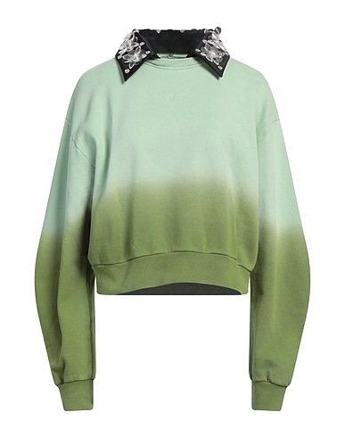 DES_PHEMMES Sweatshirt Light green 100% Cotton, Polyester