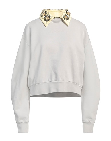 DES_PHEMMES Sweatshirt Light grey 100% Cotton, Polyester