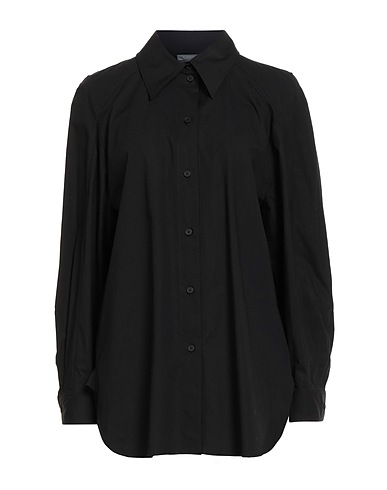 ALBERTA FERRETTI Hemden und Blusen einfarbig Schwarz 97% Baumwolle, 3% Elastan