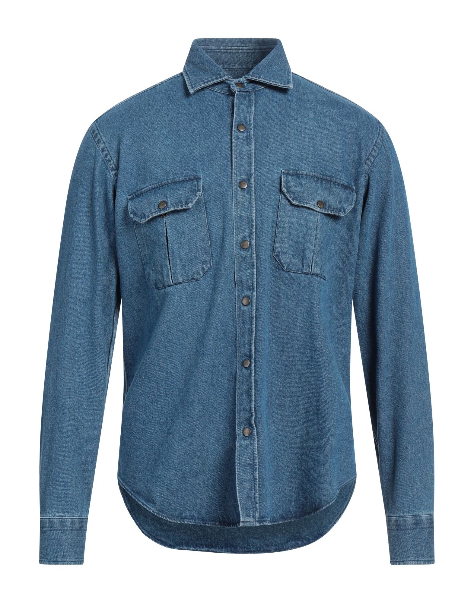 GIANNETTO PORTOFINO - Denim shirts