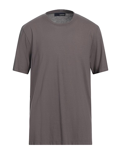LARDINI T-shirt Tortora 100% Cotone