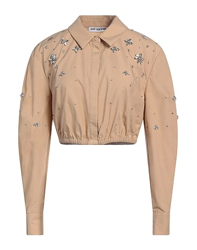 SELF-PORTRAIT Shirts Beige 100% Cotton