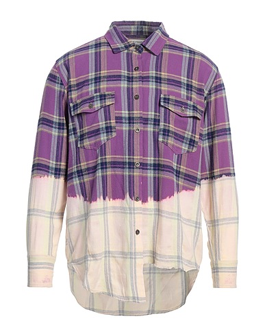 ONE TEASPOON Checked shirt Purple 100% Cotton