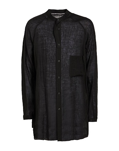 YOHJI YAMAMOTO POUR HOMME Linen shirt Black 100% Linen