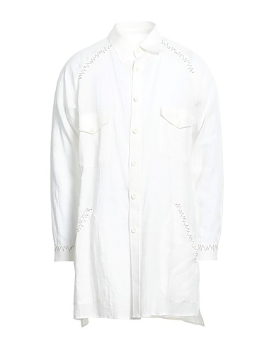 YOHJI YAMAMOTO POUR HOMME Linen shirt White 100% Linen