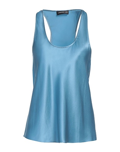 JACOB LEE Silk top Light blue 100% Silk