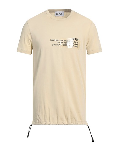 ICE PLAY T-shirt Beige 100% Cotone