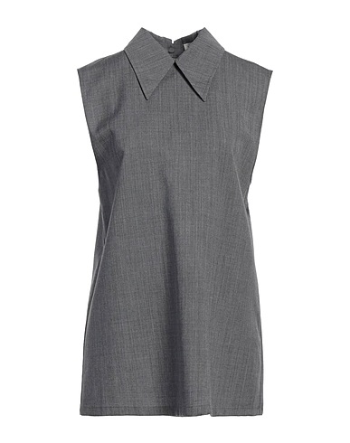 JIL SANDER Top Grey 100% Wool