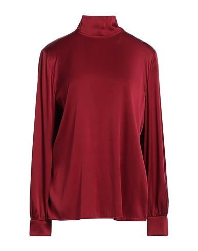 MAX MARA STUDIO Top Burgundy 93% Silk, 7% Elastane