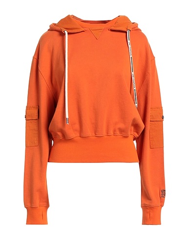 ONE TEASPOON Hooded track jacket  Orange 100% Cotton