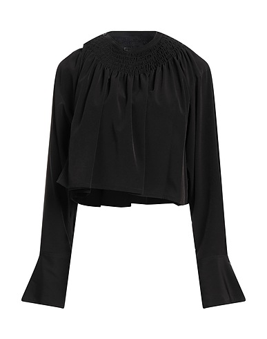 Y'S YOHJI YAMAMOTO Top Black 58% Triacetate, 42% Polyester