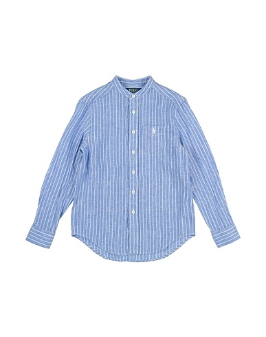 POLO RALPH LAUREN Patterned shirt LINEN SHIRT
 Light blue 100% Linen