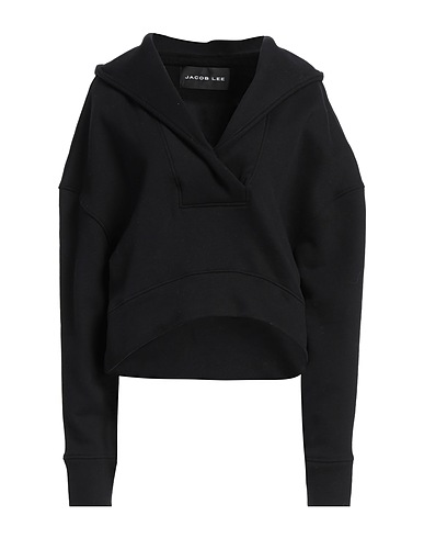JACOB LEE Hooded track jacket  Black 100% Organic cotton