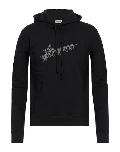 SAINT LAURENT Hooded sweatshirt Black 100% Cotton