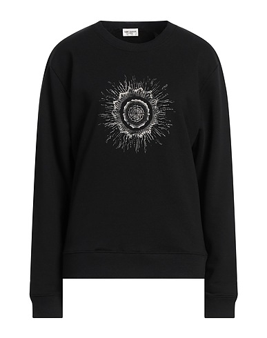 SAINT LAURENT Sweatshirt Black 100% Cotton