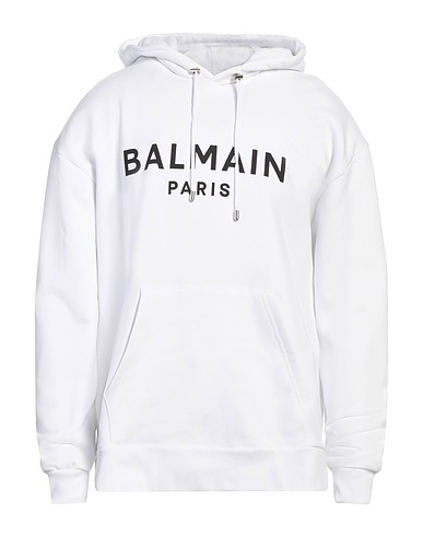 BALMAIN Sweat-shirt Blanc 100% Coton
