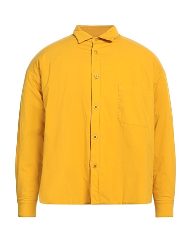 LABO.ART Solid colour shirt Marigold 62% Cotton, 35% Nylon, 3% Elastane