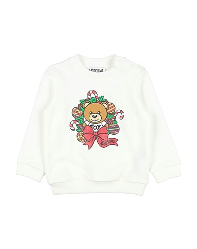 MOSCHINO BABY Sweatshirt White 95% Cotton, 5% Elastane