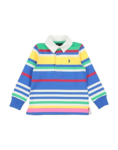 POLO RALPH LAUREN Polo shirt THE ICONIC RUGBY SHIRT
 Slate blue 100% Cotton