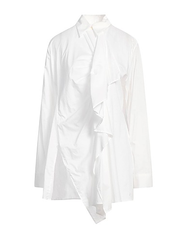Y'S YOHJI YAMAMOTO Solid colour shirts & blouses White 100% Cotton