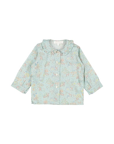 M.FERRARI Camicie  e bluse fantasia Celeste 100% Cotone