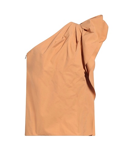 ESCADA One-shoulder top Camel 100% Cotton