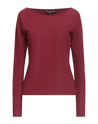 CHIARA BONI LA PETITE ROBE T-shirt Burgundy 75% Polyamide, 25% Elastane