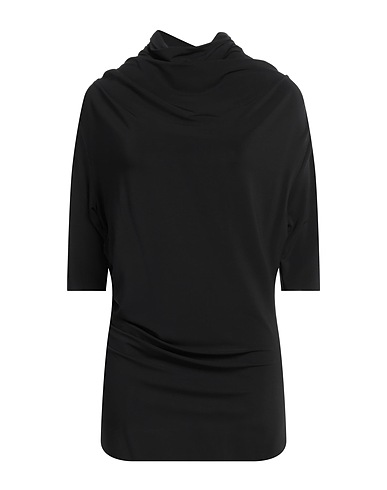CHIARA BONI LA PETITE ROBE Top Black 98% Viscose, 2% Elastane