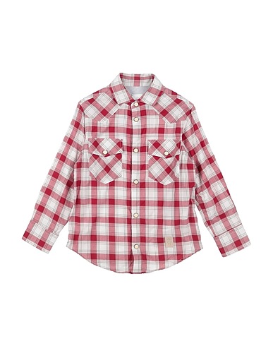 ELEVENTY Patterned shirt Burgundy 100% Cotton
