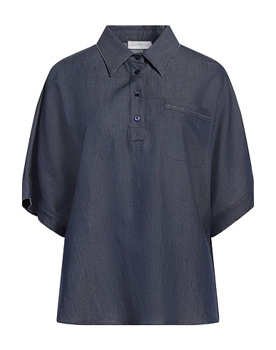 ROCCO RAGNI Top Blu 66% Viscosa, 31% Poliestere, 3% Elastan, Ottone