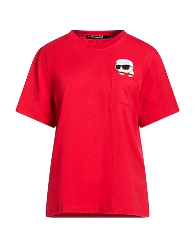 KARL LAGERFELD T-shirt ROSSO 100% Organic cotton